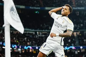 Tiền đạo Rodrygo ghi bàn trong chiến thắng 3-0 của Real Madrid trước Sporting Braga.