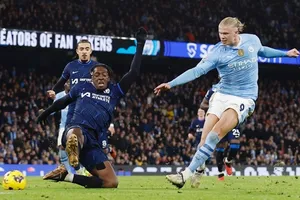 Erling Haaland trải qua ngày kém duyên khi có 9 nỗ lực dứt điểm mà không ghi được bàn thắng.