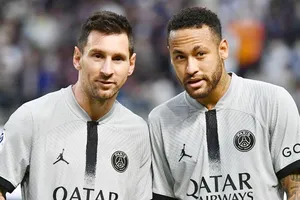 Neymar và Lionel Messi trong lần chơi cạnh nhau gần nhất ở Paris Saint-Germain.