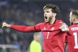 Tiền đạo Khvicha Kvaratskhelia của Napoli là nguồn cảm hứng của tuyển Georgia.