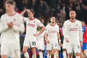 Dáng vẻ rệu rã của Man.United sau trận thua đáng xấu hổ 0-4 trước Crystal Palace.