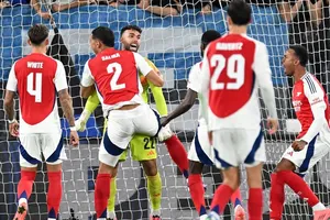 Thủ thành David Raya đã giúp Arsenal giữ vững tỷ số hòa 0-0 trên sân Atalanta