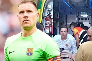 Thủ môn Marc-Andre ter Stegen có thể phải sớm kết thúc mùa giải vì cấn thương đầu gối.