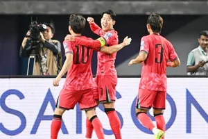 Son Heung-min và các đồng đội nhẹ nhàng giành 3 điểm khi đến làm khách ở Kuwait. Ảnh: Getty