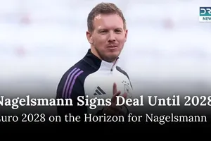 HLV Julian Nagelsmann ký gia hạn để tiếp tục dẫn dắt đội tuyển Đức cho đến hết Euro 2028.