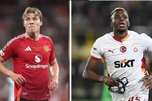 Rasmus Hojlund và Victor Osimhen