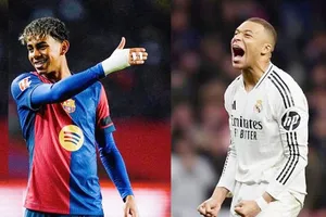 Lamine Yamal và Kylian Mbappe