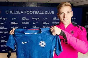 Tiền đạo tân binh Liam Delap có tên trong danh sách 28 cầu thủ của Chelsea.