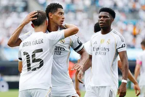 khi Real Madrid vượt qua thẻ đỏ sớm để đánh bại Pachuca 3-1 tại FIFA Club World Cup.