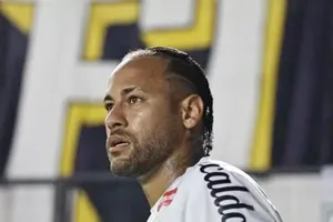 Neymar trong màu áo Santos