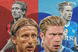 Luka Modric và Kevin De Bruyne sẽ có cuộc chạm trán đầu tiên tại Serie A.