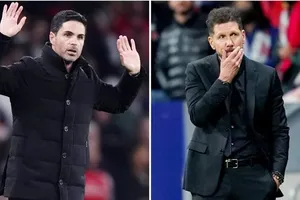 HLV Mikel Arteta (Arsenal) và Diego Simeone (Atletico)