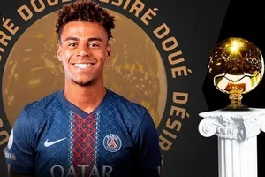 Desire Doue được trao giải thưởng Cậu bé vàng 2025