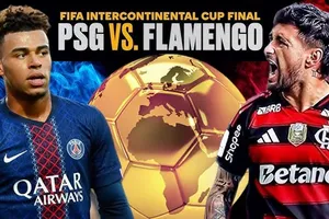 Paris Saint-Germain đối đầu với Flamengo trong trận chung kết cúp Liên lục địa.
