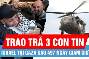 Hamas và Israel tiến hành đợt trao trả con tin, tù nhân thứ 6