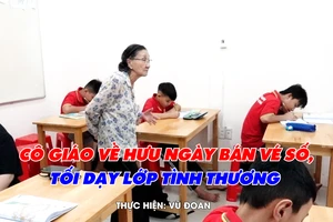 Cô giáo U80 bán vé số để "nuôi" lớp học tình thương