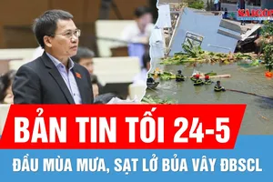 Bản tin tối 24-5: Sạt lở bủa vây ĐBSCL | Cần chế tài mạnh hơn với vi phạm về bảo vệ dữ liệu cá nhân