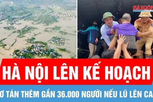 Mực nước sông vẫn rất cao, Hà Nội lên phương án sơ tán gần 36.000 người