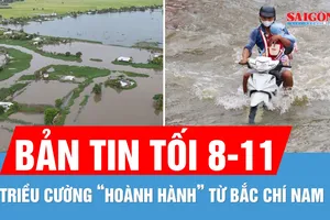 Bản tin tối 8-11: Hy hữu: Triều cường xuất hiện ở cả Bắc bộ và Nam bộ