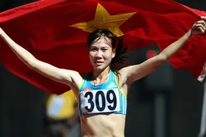 Trương Thanh Hằng là VĐV gần nhất đem về HCV châu Á cho điền kinh Việt Nam. Ảnh: Thiên Hoàng