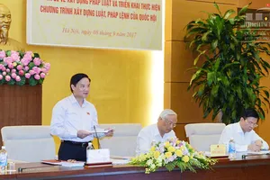 Hội nghị chuyên đề về xây dựng pháp luật và triển khai Chương trình xây dựng luật, pháp lệnh của Quốc hội. Ảnh: QUOCHOI.VN