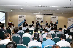 Quang cảnh buổi Đối thoại về Hạ tầng chất lượng cao – Xây dựng tương lai châu Á