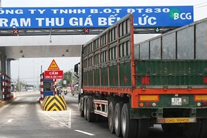 Một trạm thu... giá thuộc dự án BOT đường tỉnh 830. Ảnh: VGP