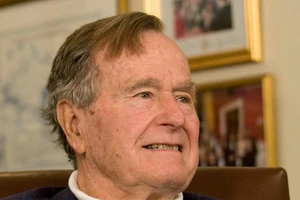 Tổng thống thứ 41 của Mỹ George Herbert Walker Bush. Ảnh: REUTERS