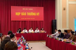 Bộ Xây dựng họp báo thường kỳ. Ảnh: TTXVN