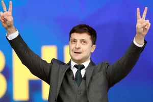 Tổng thống vừa đắc cử Ukraine Volodymyr Zelenskiy. Ảnh: REUTERS