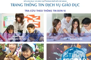 TPHCM ra mắt Trang thông tin dịch vụ giáo dục