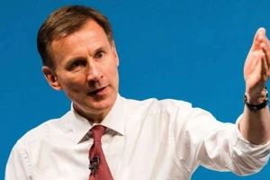 Ngoại trưởng Anh Jeremy Hunt. Nguồn: EPA