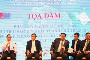 Các đại biểu tham gia tọa đàm. Ảnh: TTXVN