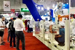 Một gian hàng tại Metalex 2019. Ảnh: VGP