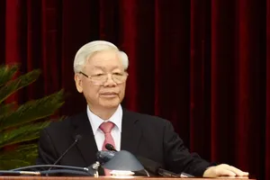 Tổng Bí thư, Chủ tịch nước Nguyễn Phú Trọng phát biểu tại Hội nghị lần thứ 13 Ban Chấp hành Trung ương Đảng khóa XII