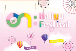 Poster quảng cáo “Lễ hội ON: Hallyu” trực tuyến