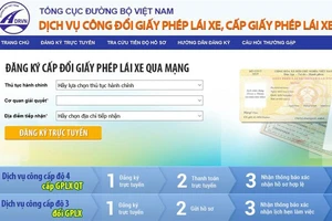 Chưa mở rộng cấp, đổi giấy phép lái xe trực tuyến trên toàn quốc