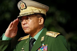 Thống tướng Myanmar Min Aung Hlaing cam kết tổ chức các cuộc bầu cử. Nguồn: REUTERS