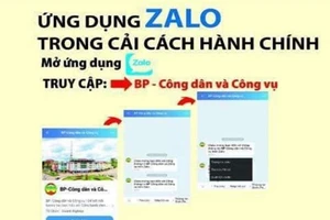 Ứng dụng Zalo trong cải cách hành chính 