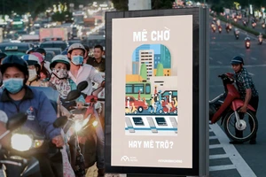 Phối cảnh một poster trong “Mê Trô Mê Phố”