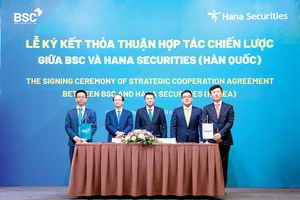 Lễ ký kết hợp tác chiến lược giữa BSC và Hana Securities