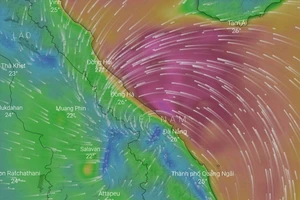 Vị trí bão thời điểm 6 giờ sáng ngày 28-9