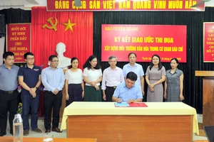 Các chi hội, liên chi hội báo chí tỉnh Tuyên Quang ký giao kết thi đua xây dựng môi trường văn hóa trong cơ quan báo chí