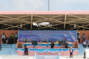 Chiếc máy bay được sử dụng trong cuộc thử nghiệm của Bộ Y tế Thái Lan. Ảnh: Bộ Y tế Thái Lan