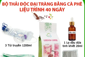 Một bộ dụng cụ và cà phê thải độc được rao bán trên mạng