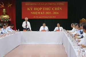 Quang cảnh Kỳ họp thứ chín Hội đồng Lý luận Trung ương nhiệm kỳ 2021-2026. Nguồn: DANGCONGSAN.ORG.VN