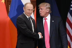 Tổng thống Mỹ Donald Trump và Tổng thống Nga Vladimir Putin. Nguồn: newrepublic