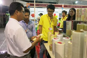 Gian hàng giới thiệu sản phẩm tại hội chợ. Ảnh: ITPC cung cấp