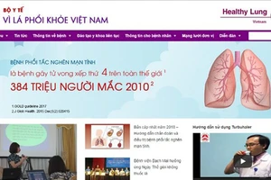 Ra mắt trang điện tử “Vì lá phổi khỏe”