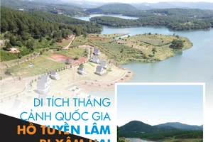 Di tích thắng cảnh quốc gia hồ Tuyền Lâm bị xâm hại như thế nào?